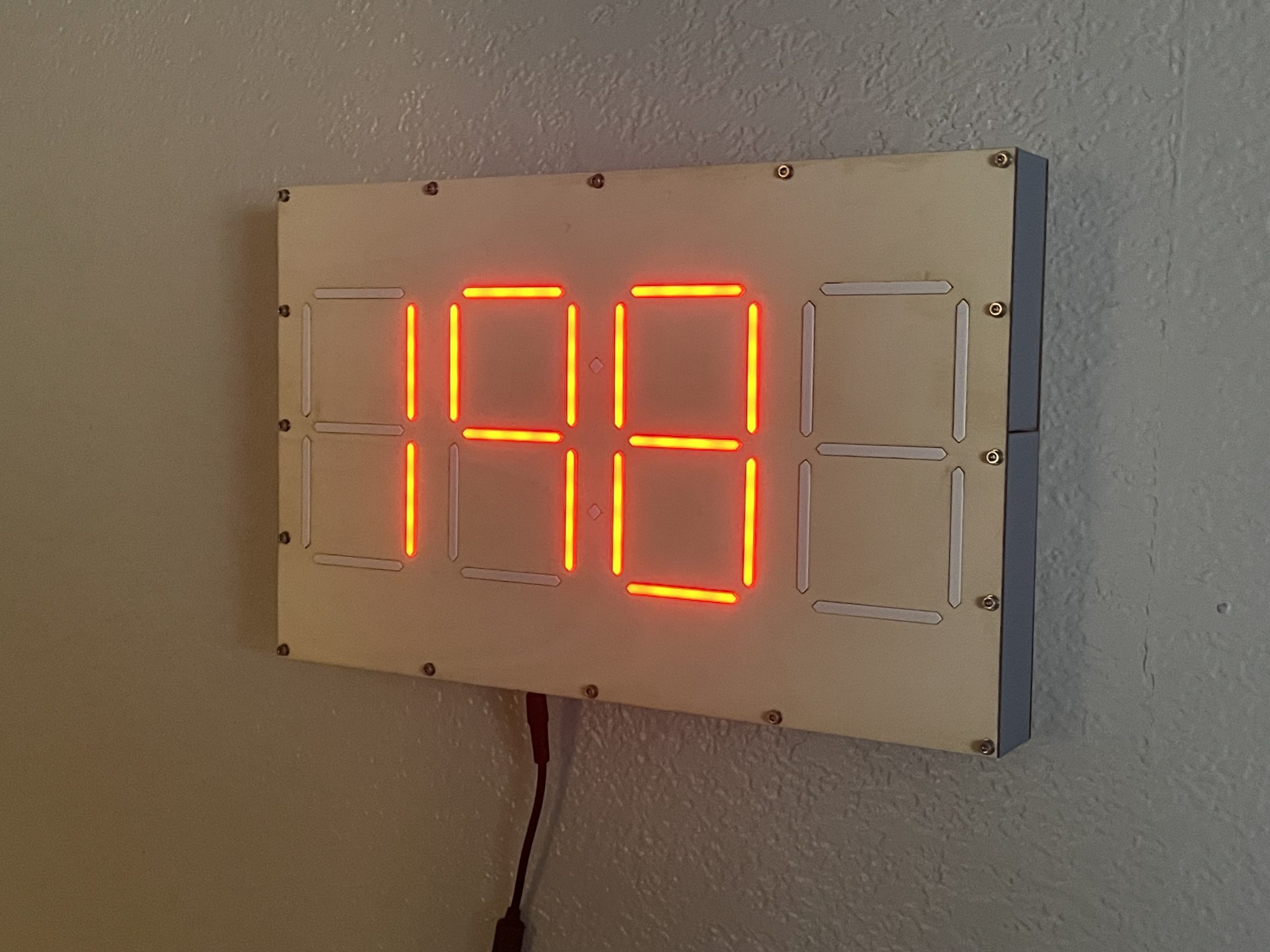 SubscriberBoard – a Home Assistant-connected oversized 7-segment display