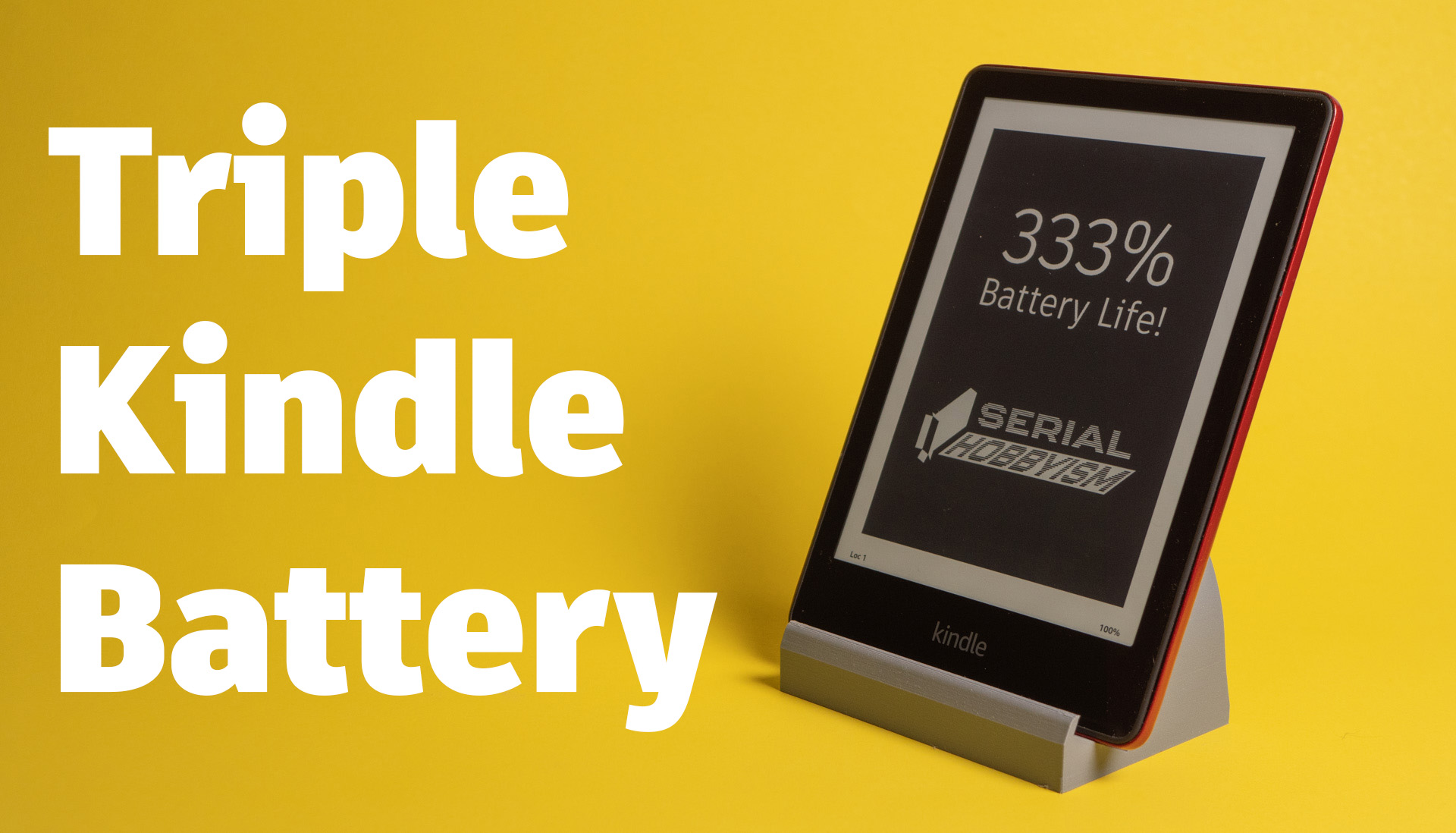 Tripling Kindle Paperwhite Battery Capacity